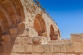 The ruins of HadrainÃ¢â¬â¢s Arch in Jerach, Jordan, summer time. Royalty Free Stock Photo